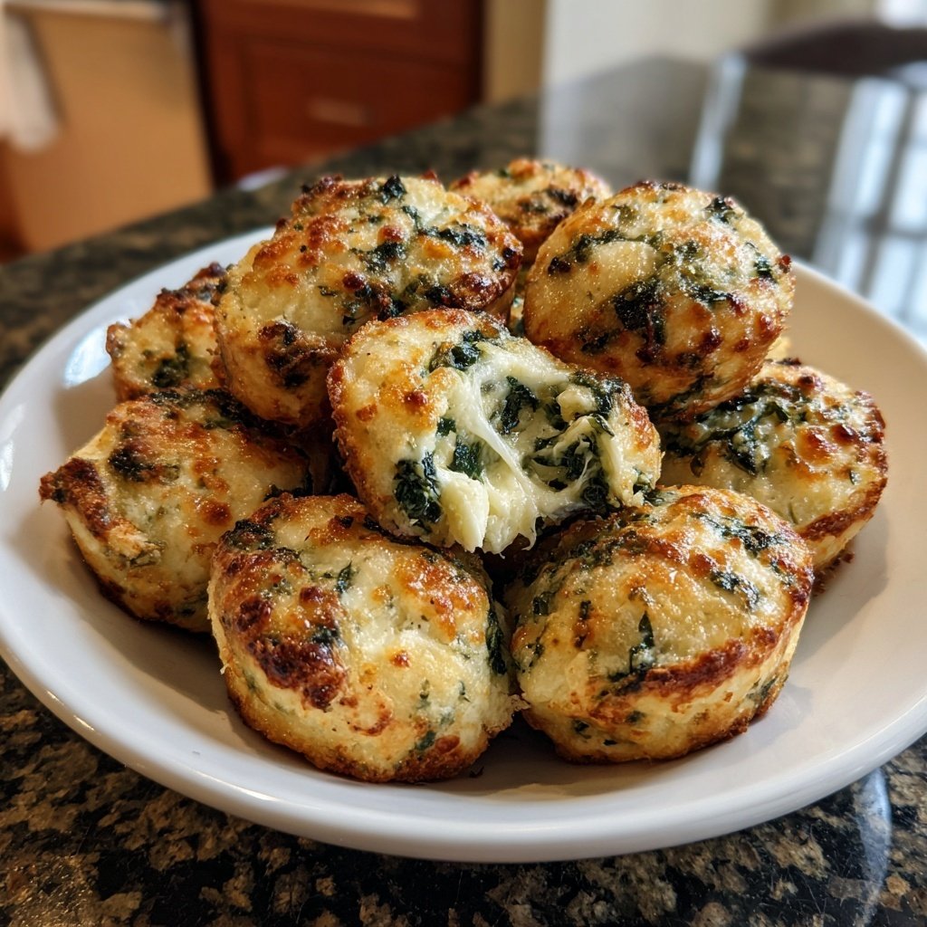 Savory Spinach and Cheese Bites