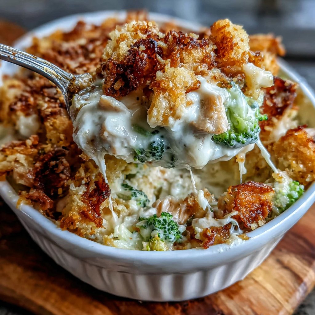 Creamy Turkey and Broccoli Casserole