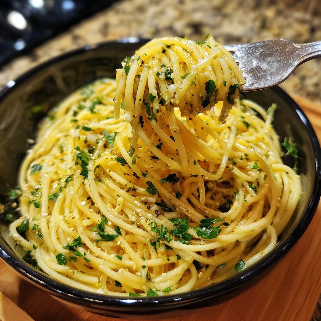 Quick Garlic Butter Pasta